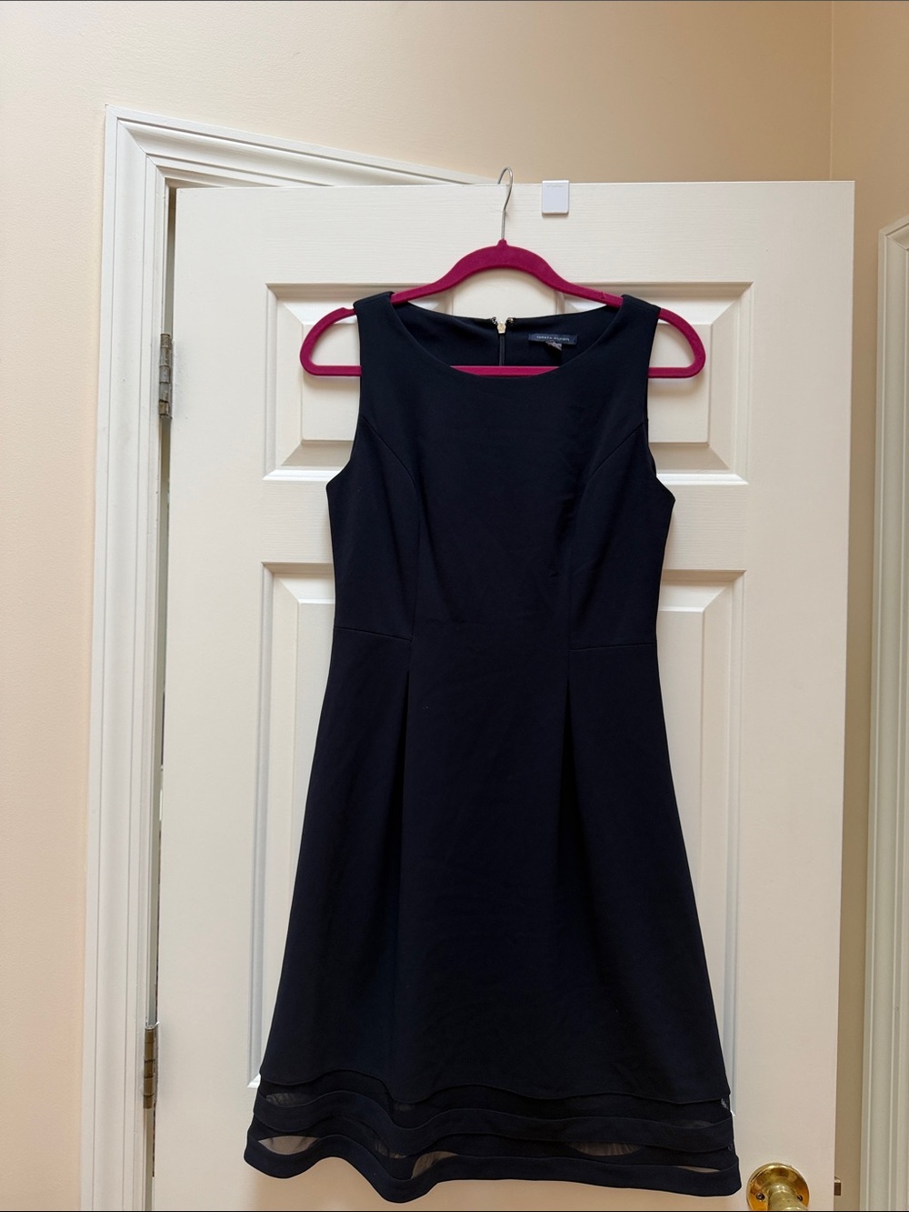 Tommy Hilfiger Navy Sleeveless Midi Dress